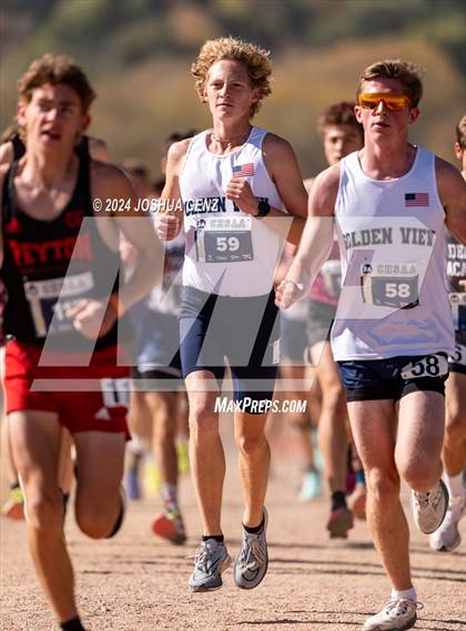 Thumbnail 2 in CHSAA 2A Cross Country Final photogallery.