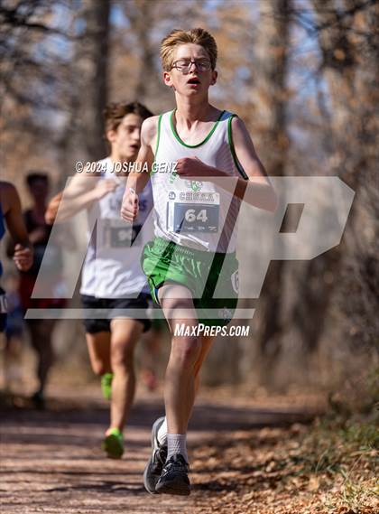 Thumbnail 2 in CHSAA 2A Cross Country Final photogallery.