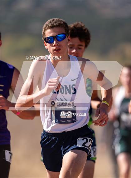 Thumbnail 1 in CHSAA 2A Cross Country Final photogallery.