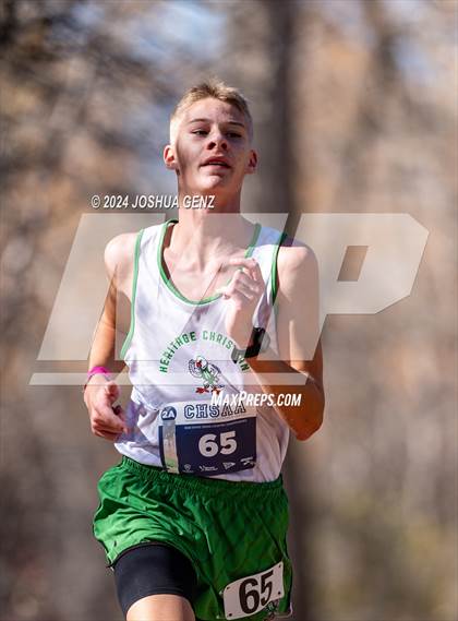 Thumbnail 2 in CHSAA 2A Cross Country Final photogallery.
