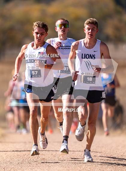 Thumbnail 1 in CHSAA 2A Cross Country Final photogallery.