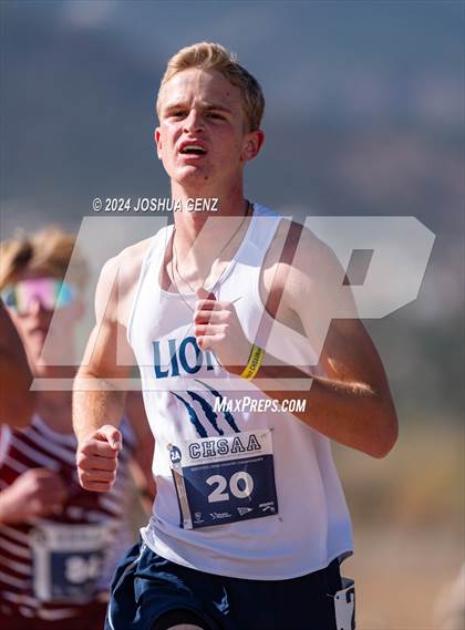Thumbnail 1 in CHSAA 2A Cross Country Final photogallery.