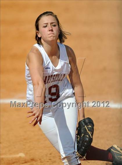 Thumbnail 2 in Hartselle vs Gibbs (Bob Jones Softball Tourney) photogallery.