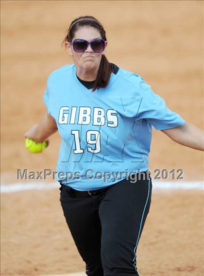 Thumbnail 1 in Hartselle vs Gibbs (Bob Jones Softball Tourney) photogallery.