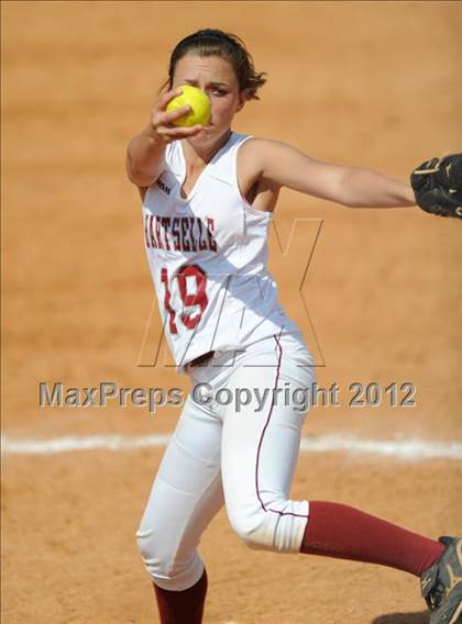 Thumbnail 2 in Hartselle vs Gibbs (Bob Jones Softball Tourney) photogallery.
