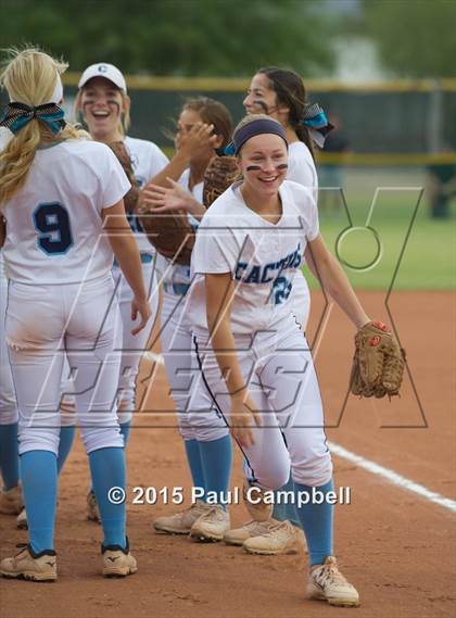 Thumbnail 2 in Cactus vs Sunrise Mountain (AIA D2 Round 4 Playoff) photogallery.