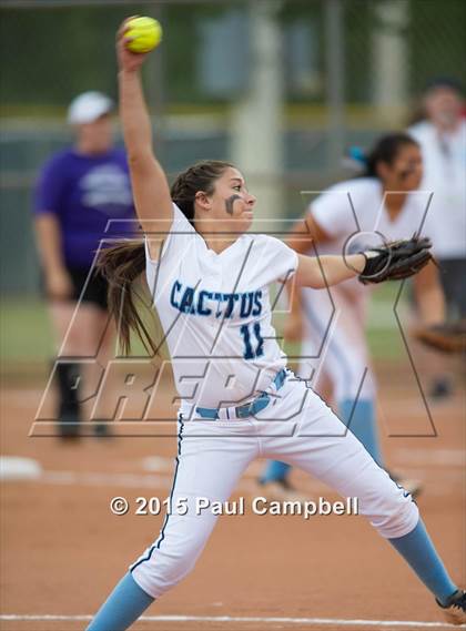 Thumbnail 3 in Cactus vs Sunrise Mountain (AIA D2 Round 4 Playoff) photogallery.