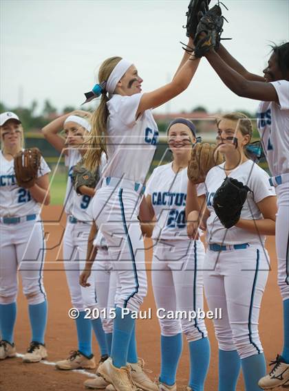 Thumbnail 1 in Cactus vs Sunrise Mountain (AIA D2 Round 4 Playoff) photogallery.