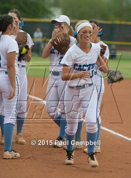 Thumbnail 3 in Cactus vs Sunrise Mountain (AIA D2 Round 4 Playoff) photogallery.