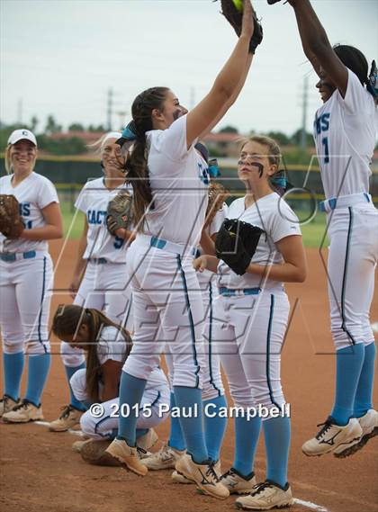 Thumbnail 3 in Cactus vs Sunrise Mountain (AIA D2 Round 4 Playoff) photogallery.