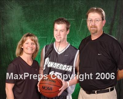 Thumbnail 2 in Ponderosa Varsity Boys Basketball Team Photos photogallery.