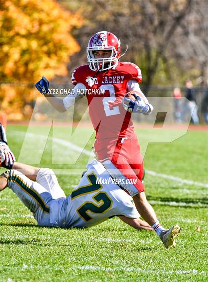 Thumbnail 1 in Finney @ Red Jacket (NYSPHSAA 8-Man Quarterfinal) photogallery.