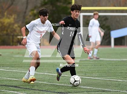 Thumbnail 2 in Ridgefield vs. Xavier (CIAC Class LL 2nd Round) photogallery.