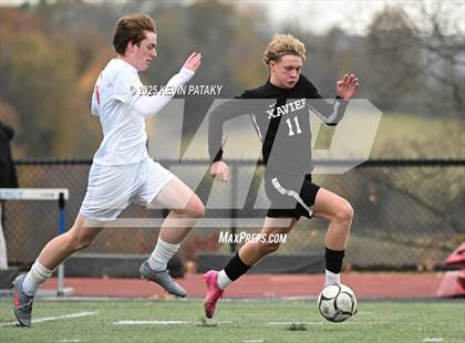 Thumbnail 2 in Ridgefield vs. Xavier (CIAC Class LL 2nd Round) photogallery.