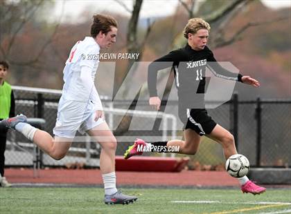 Thumbnail 3 in Ridgefield vs. Xavier (CIAC Class LL 2nd Round) photogallery.