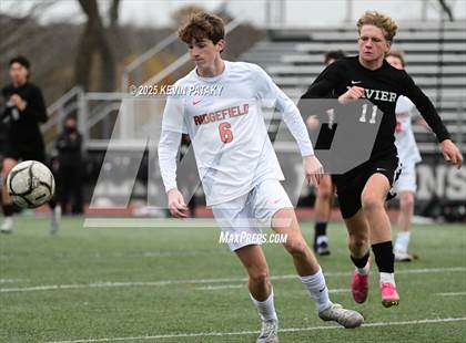 Thumbnail 1 in Ridgefield vs. Xavier (CIAC Class LL 2nd Round) photogallery.