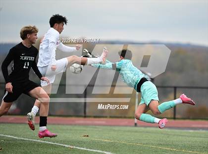 Thumbnail 2 in Ridgefield vs. Xavier (CIAC Class LL 2nd Round) photogallery.