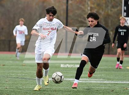 Thumbnail 2 in Ridgefield vs. Xavier (CIAC Class LL 2nd Round) photogallery.
