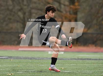 Thumbnail 2 in Ridgefield vs. Xavier (CIAC Class LL 2nd Round) photogallery.