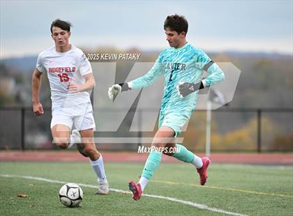 Thumbnail 2 in Ridgefield vs. Xavier (CIAC Class LL 2nd Round) photogallery.
