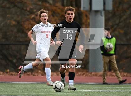 Thumbnail 2 in Ridgefield vs. Xavier (CIAC Class LL 2nd Round) photogallery.