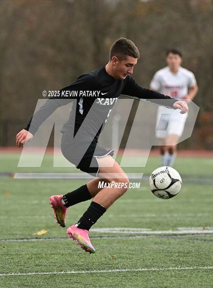 Thumbnail 3 in Ridgefield vs. Xavier (CIAC Class LL 2nd Round) photogallery.