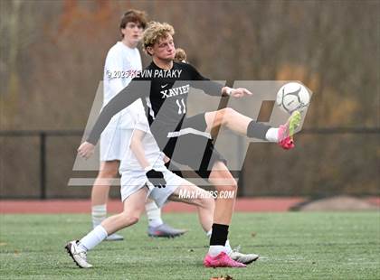 Thumbnail 2 in Ridgefield vs. Xavier (CIAC Class LL 2nd Round) photogallery.