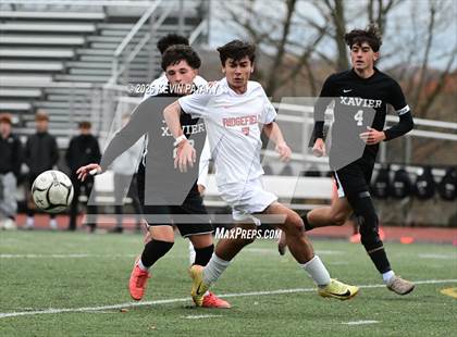 Thumbnail 3 in Ridgefield vs. Xavier (CIAC Class LL 2nd Round) photogallery.