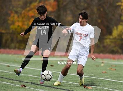 Thumbnail 3 in Ridgefield vs. Xavier (CIAC Class LL 2nd Round) photogallery.