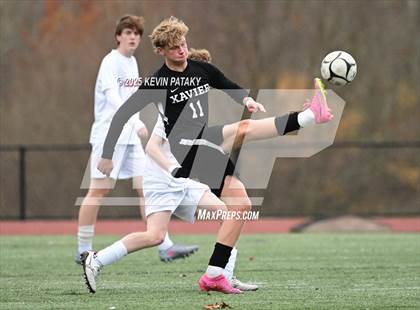 Thumbnail 3 in Ridgefield vs. Xavier (CIAC Class LL 2nd Round) photogallery.