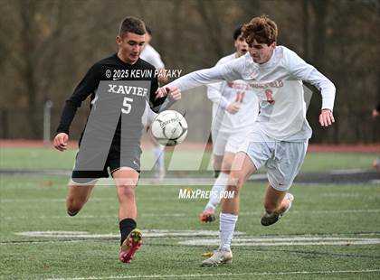 Thumbnail 2 in Ridgefield vs. Xavier (CIAC Class LL 2nd Round) photogallery.