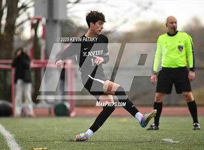 Thumbnail 2 in Ridgefield vs. Xavier (CIAC Class LL 2nd Round) photogallery.