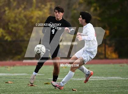 Thumbnail 2 in Ridgefield vs. Xavier (CIAC Class LL 2nd Round) photogallery.
