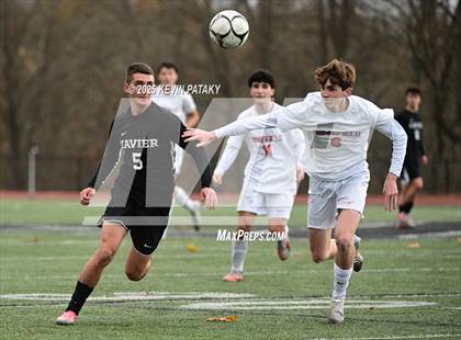 Thumbnail 2 in Ridgefield vs. Xavier (CIAC Class LL 2nd Round) photogallery.