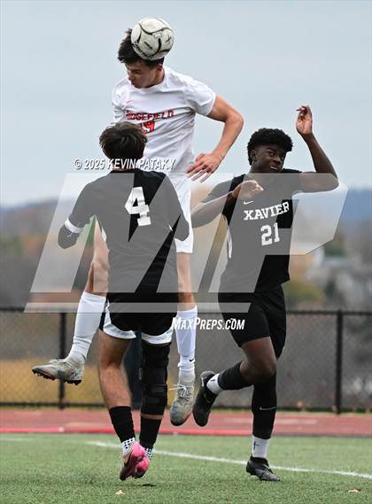 Thumbnail 3 in Ridgefield vs. Xavier (CIAC Class LL 2nd Round) photogallery.