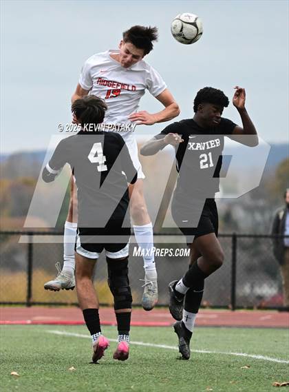 Thumbnail 1 in Ridgefield vs. Xavier (CIAC Class LL 2nd Round) photogallery.