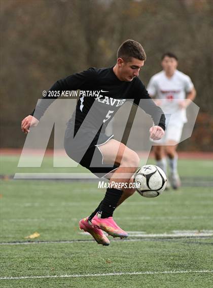 Thumbnail 2 in Ridgefield vs. Xavier (CIAC Class LL 2nd Round) photogallery.