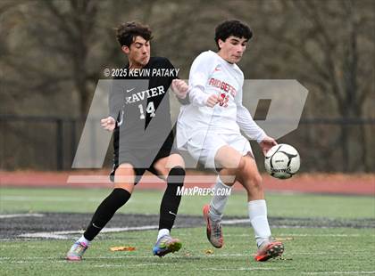 Thumbnail 2 in Ridgefield vs. Xavier (CIAC Class LL 2nd Round) photogallery.