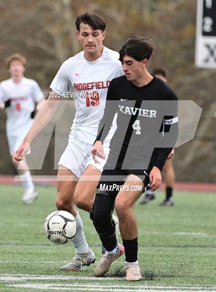 Thumbnail 3 in Ridgefield vs. Xavier (CIAC Class LL 2nd Round) photogallery.