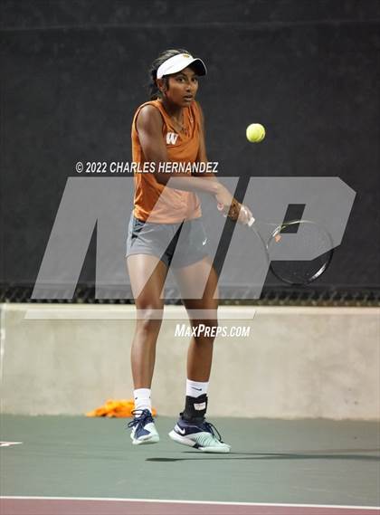 Thumbnail 2 in Round Rock Westwood vs Memorial (UIL 6A Team Tennis Final) photogallery.