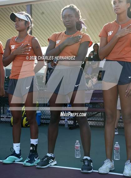 Thumbnail 1 in Round Rock Westwood vs Memorial (UIL 6A Team Tennis Final) photogallery.