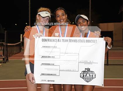 Thumbnail 1 in Round Rock Westwood vs Memorial (UIL 6A Team Tennis Final) photogallery.