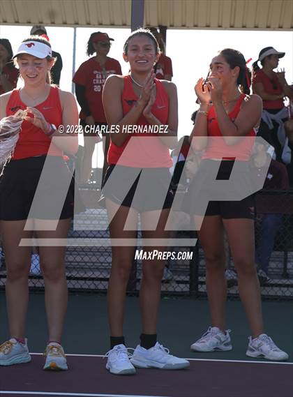 Thumbnail 1 in Round Rock Westwood vs Memorial (UIL 6A Team Tennis Final) photogallery.