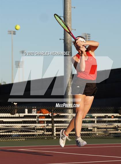 Thumbnail 2 in Round Rock Westwood vs Memorial (UIL 6A Team Tennis Final) photogallery.