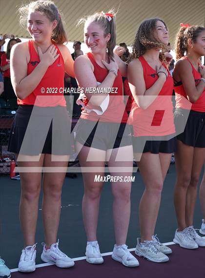 Thumbnail 2 in Round Rock Westwood vs Memorial (UIL 6A Team Tennis Final) photogallery.