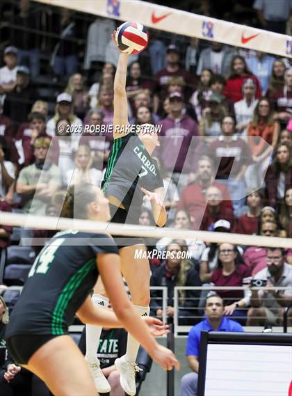 Thumbnail 3 in Southlake Carroll vs. Austin (UIL 6A D2 Volleyball Final) photogallery.