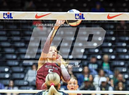 Thumbnail 2 in Southlake Carroll vs. Austin (UIL 6A D2 Volleyball Final) photogallery.