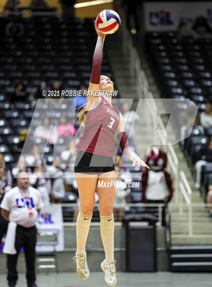 Thumbnail 1 in Southlake Carroll vs. Austin (UIL 6A D2 Volleyball Final) photogallery.
