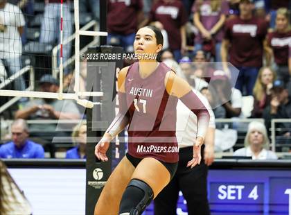 Thumbnail 2 in Southlake Carroll vs. Austin (UIL 6A D2 Volleyball Final) photogallery.