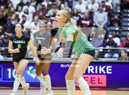 Thumbnail 3 in Southlake Carroll vs. Austin (UIL 6A D2 Volleyball Final) photogallery.